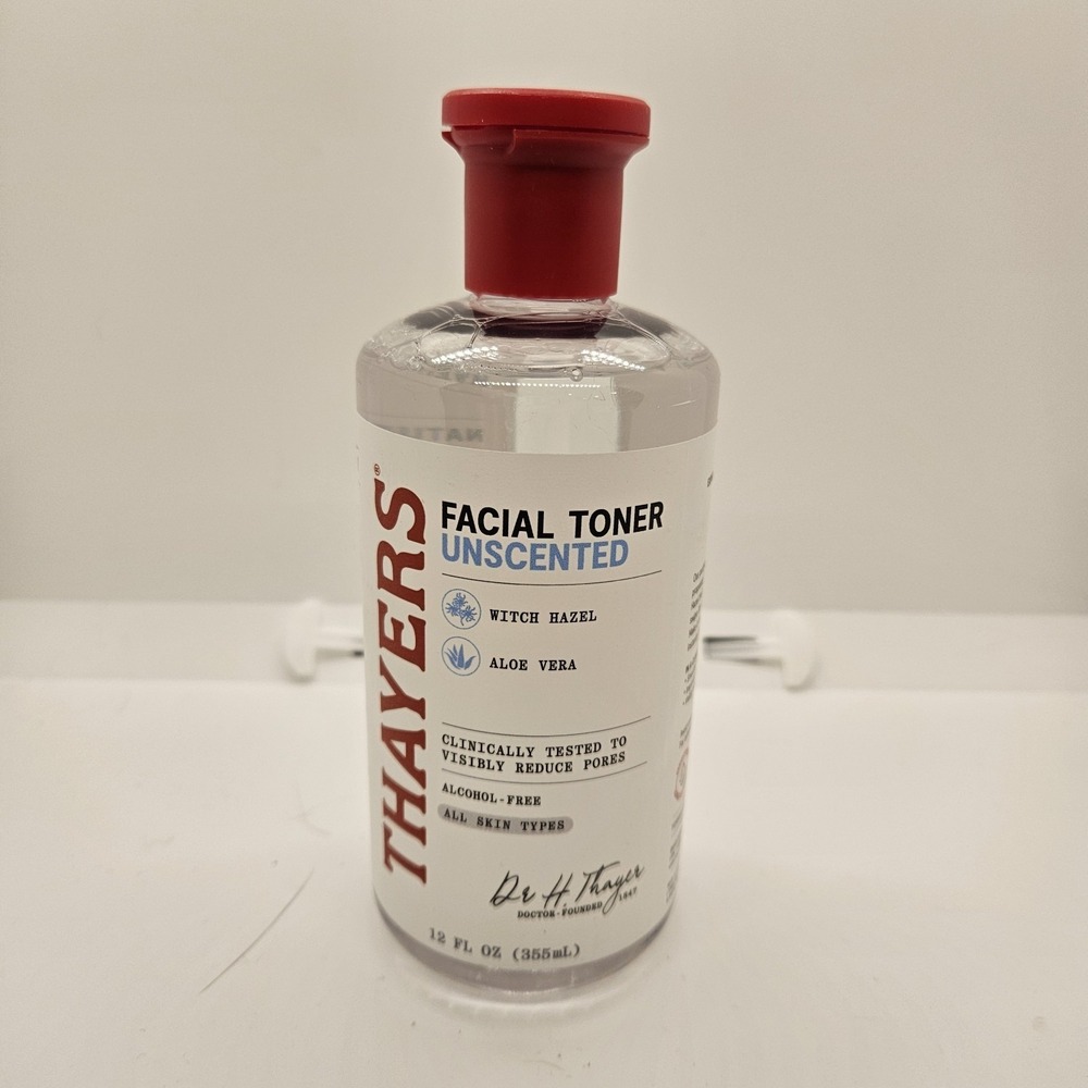 Thayers Unscented Facial Toner Witch Hazel‎ Aloe Vera 12oz Alcohol Free New